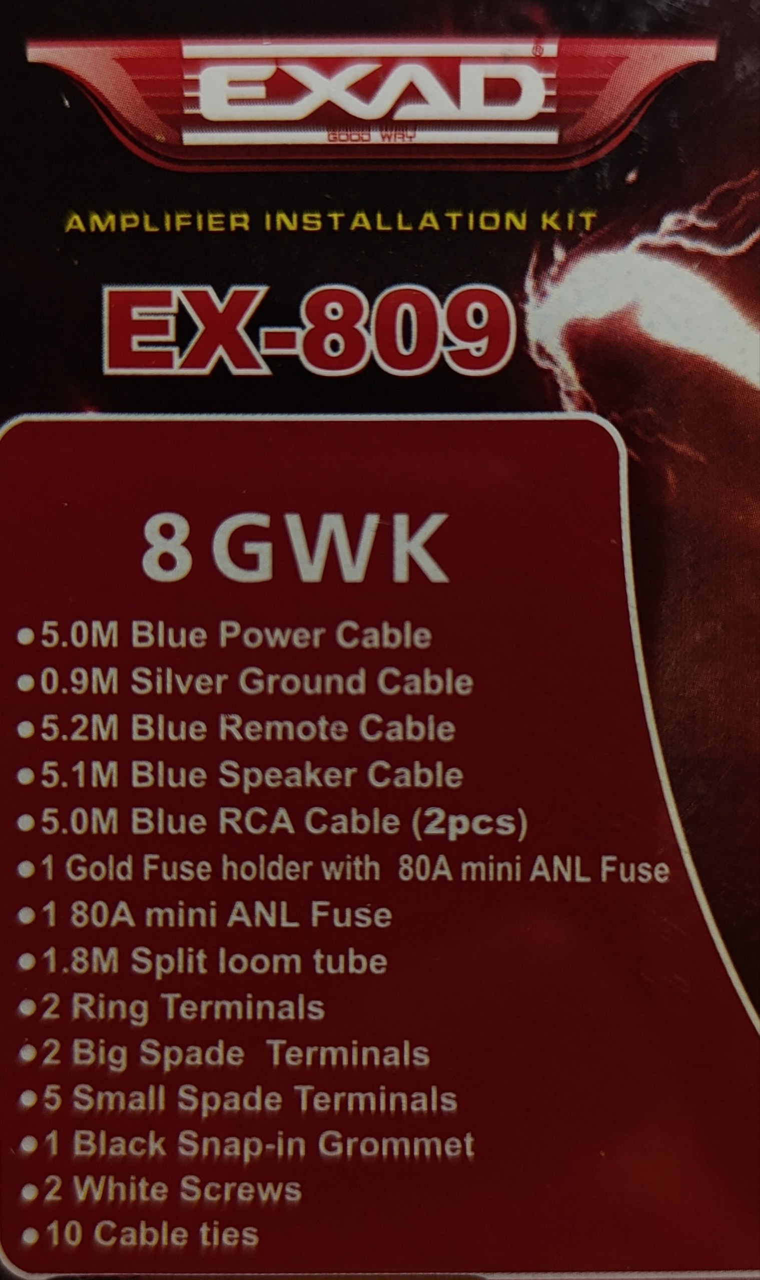 پک برق سونی 8 گیج EXAD اصلی مدل 809